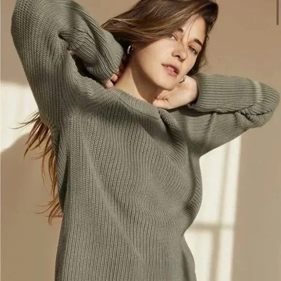 Jenni Kayne Sweaters - Jenni Kayne Sage Crew Neck Sweater